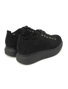 Cinzia Soft Sneakers Cassetta Fondo Medio Camoscio Nero