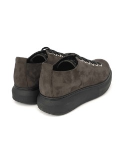 Cinzia Soft Sneakers Cassetta Fondo Medio Camoscio Taupe Nero