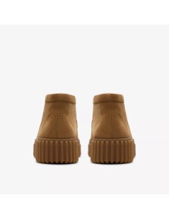 Clarks Polacchine Donna Torhill Moss Fondo Rigato Camoscio Cuoio