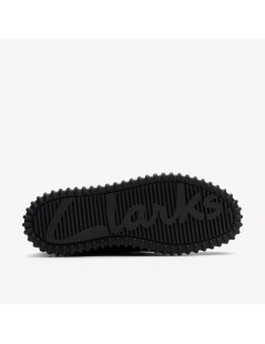 Clarks Polacchine Donna Torhill Moss Fondo Rigato Camoscio Nero