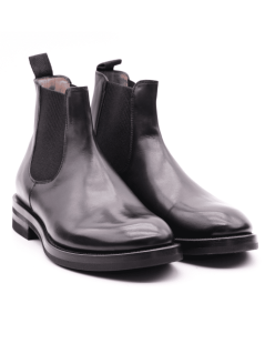 Calpierre Beatles Uomo Fondo Vibram Vitello Lux Liscio Nero