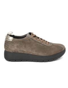 Grunland Sneakers Fondo Agile Zeppa Media Camoscio Taupe