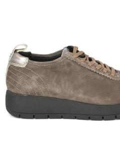 Grunland Sneakers Fondo Agile Zeppa Media Camoscio Taupe
