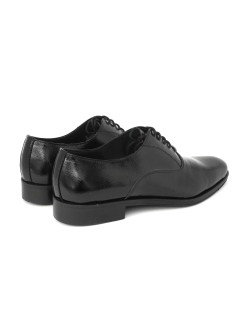 Franco Fedele Stringate Oxford Cerimonia Saffiano Lucido Nero