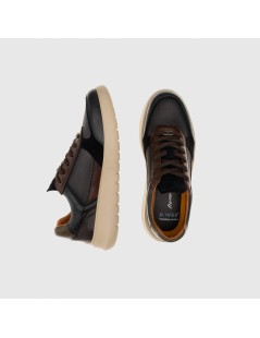 Ambitious Sneakers Media Vaschetta Multiline Pelle Navy