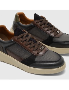 Ambitious Sneakers Media Vaschetta Multiline Pelle Navy