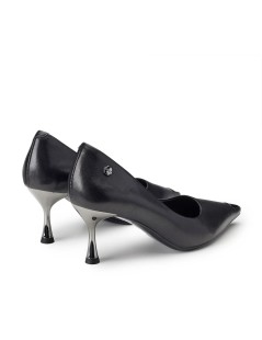 Cult Decollette Pink 4402 Tacco Punta Acciaio Medio Pelle Nero