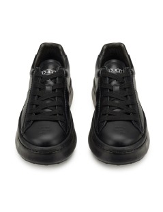 Cult Sneakers Uomo Blackstar Cassetta Medio Pelle Nero