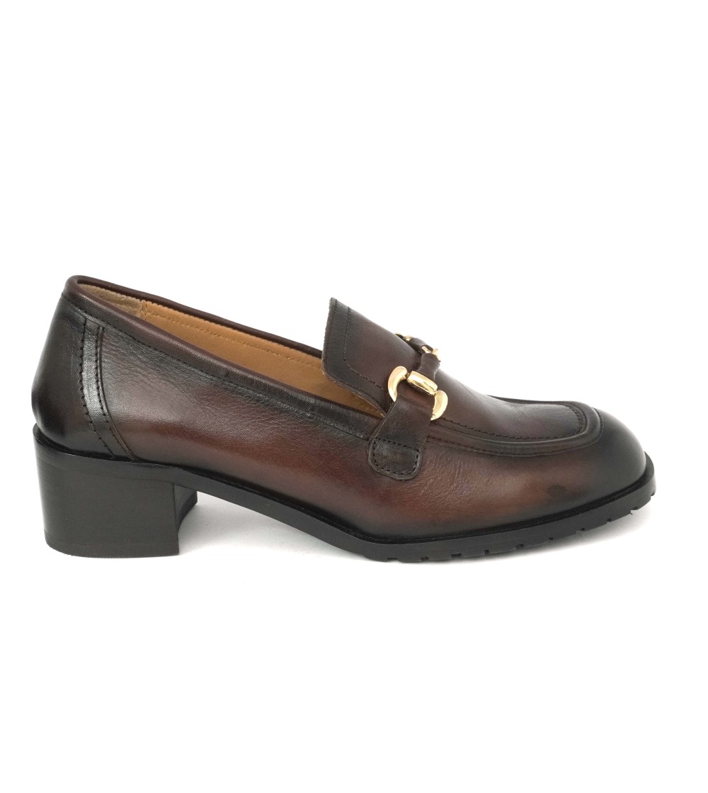 Koko.lab Mocassino Tacco Vaschetta Cucita Accessorio Testa di Moro