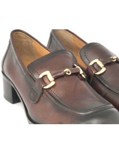 Koko.lab Mocassino Tacco Vaschetta Cucita Accessorio Testa di Moro