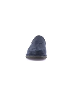 Grunland Ciabatta Uomo Media Estraibile Alcantara Bottone Blu