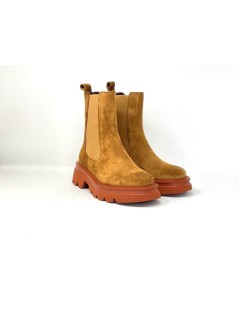 Lorenzo Mari Beatles Alto Elastici Carro Camoscio Cuoio