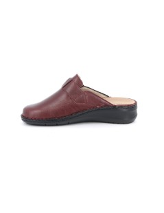 Grunland Ciabatta Plantare Estraibile Velcro Pelle Bordeaux