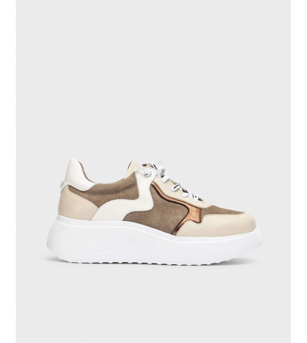 Wonders Sneakers Fondo Medio Lacci Elastici Dettagli Laminati Talpa