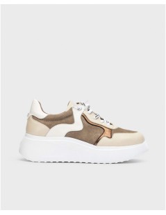 Wonders Sneakers Fondo Medio Lacci Elastici Dettagli Laminati Talpa