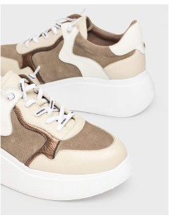 Wonders Sneakers Fondo Medio Lacci Elastici Dettagli Laminati Talpa