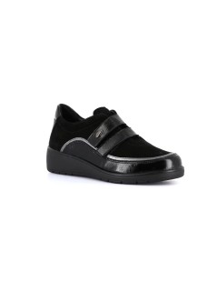 Grunland Sneakers Comfort Doppio Velcro Plantare Nero