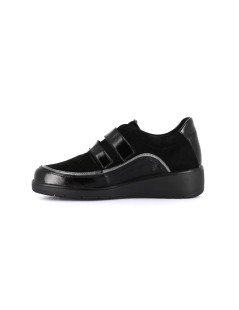 Grunland Sneakers Comfort Doppio Velcro Plantare Nero