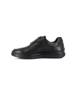 Grunland Sneakers Uomo Comfort 2 Velcro Nappa Nero
