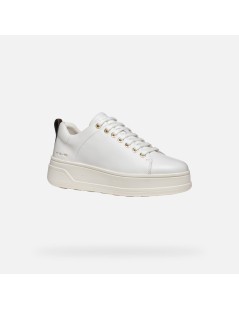 Geox Sneakers Cassetta Alto Spherica Ecube 2 Pelle Bianco