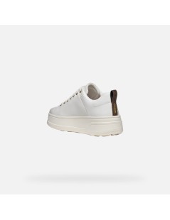 Geox Sneakers Cassetta Alto Spherica Ecube 2 Pelle Bianco