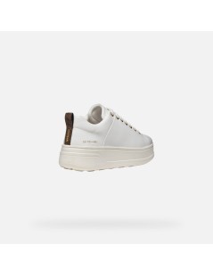 Geox Sneakers Cassetta Alto Spherica Ecube 2 Pelle Bianco
