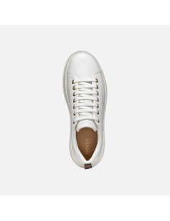 Geox Sneakers Cassetta Alto Spherica Ecube 2 Pelle Bianco