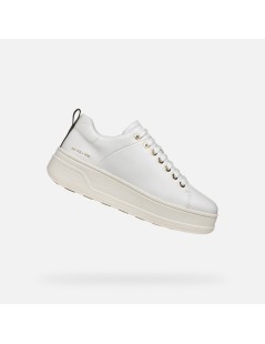 Geox Sneakers Cassetta Alto Spherica Ecube 2 Pelle Bianco