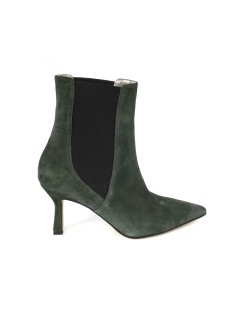 Andrea Pinto Tronchetto a Punta Elastici Laterali Camoscio Verde