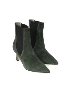 Andrea Pinto Tronchetto a Punta Elastici Laterali Camoscio Verde