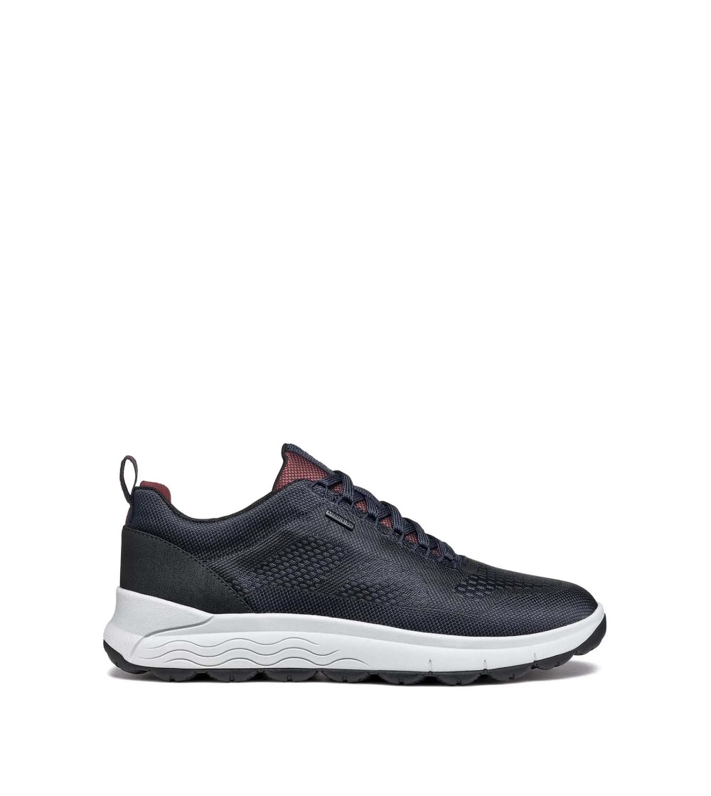 Geox Sneakers Uomo 4x4 Amphibiox Tessuto Navy Bordeaux