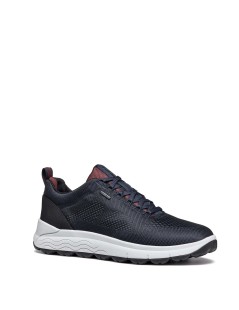 Geox Sneakers Uomo 4x4 Amphibiox Tessuto Navy Bordeaux