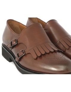 Triver Flight Mocassino Donna Monk Frangia Rondine Nappa Lux Ruggine