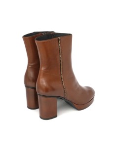 Triver Flight Tronchetto Tacco Plateau Nappa Glov Tabacco