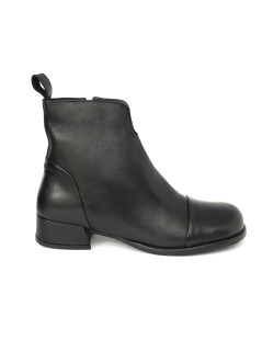 Koko.lab Tronchetto Kickers Puntale Zip Pelle Nero