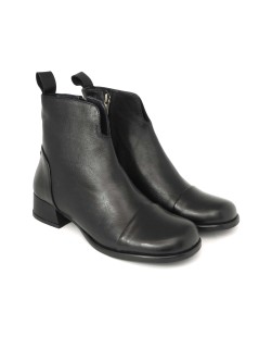 Koko.lab Tronchetto Kickers Puntale Zip Pelle Nero