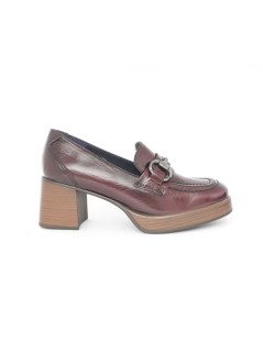 Dorking Mocassino Tacco Plateau Vaschetta Accessorio Bordeaux