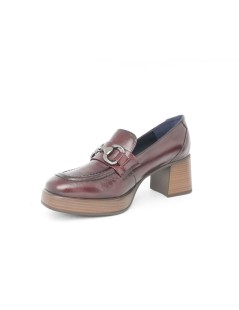 Dorking Mocassino Tacco Plateau Vaschetta Accessorio Bordeaux