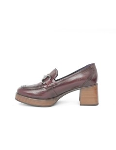 Dorking Mocassino Tacco Plateau Vaschetta Accessorio Bordeaux