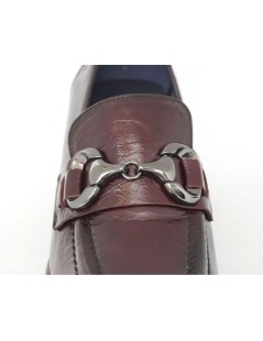 Dorking Mocassino Tacco Plateau Vaschetta Accessorio Bordeaux