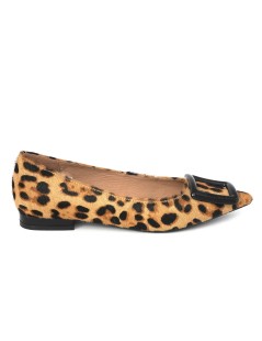 Bibi Lou Ballerina Flat Poznan Punta Cavallino Stampa Leopard