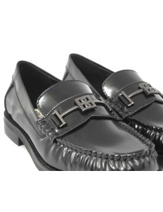 Bibi Lou Mocassino College Tubolare Tina Loafer Spazzolato Nero