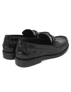 Bibi Lou Mocassino College Tubolare Tina Loafer Spazzolato Nero