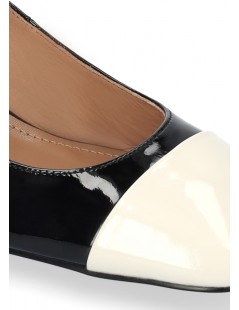Bibi Lou Decollette Mary Jane Daniella Pump Nero Bianco