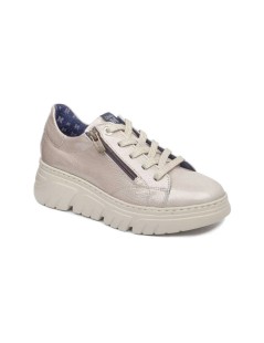 Callaghan Sneakers Baccara Fondo Medio Zip Naplak Beige