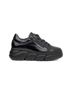 Callaghan Sneakers Baccara Fondo Medio Zip Naplak Nero