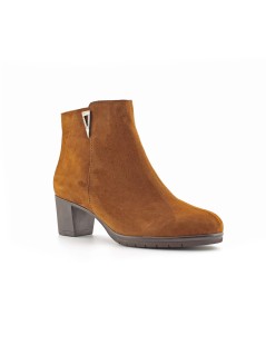 Susimoda Tronchetto Classic Tacco Plateau Camoscio Cognac