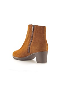 Susimoda Tronchetto Classic Tacco Plateau Camoscio Cognac