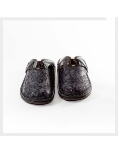 Sabatini Ciabatta Plantare Estraibile Velcro Tessuto Elastic Nero