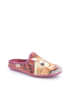 Grunland Ciabatta Media Fantasia Gattini Bacetto Viola